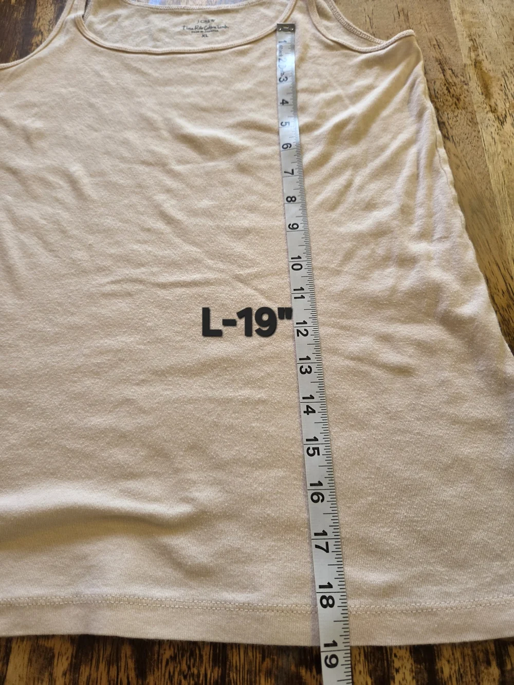 J. Crew Light Cream Scoop Neck Tank